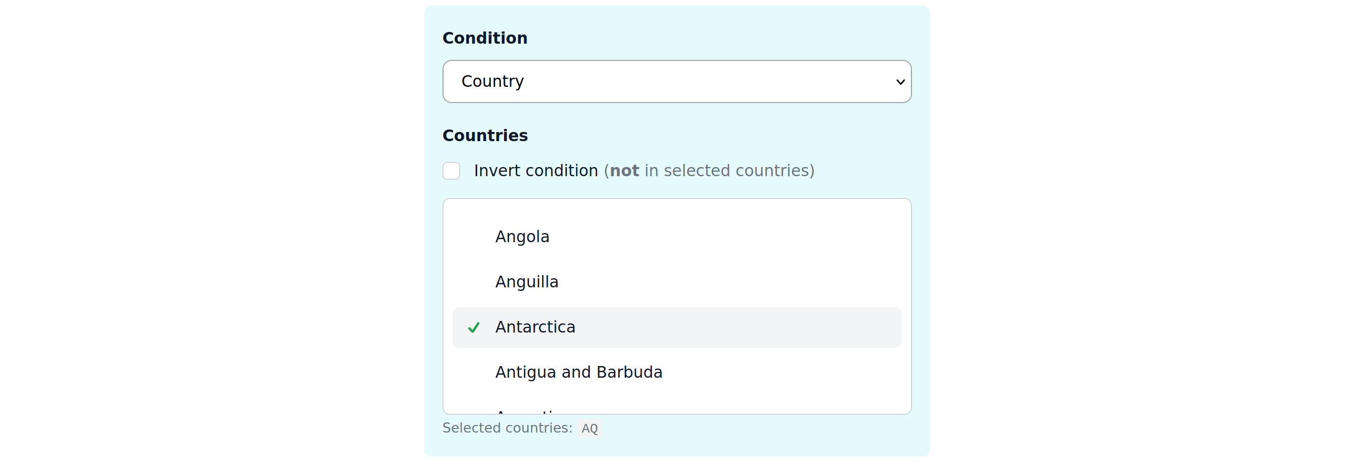 Difficulty rules Country