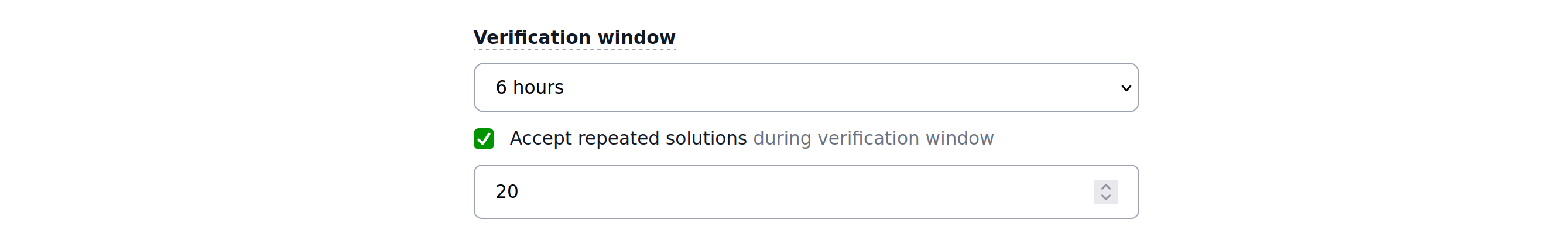 Property settings verification