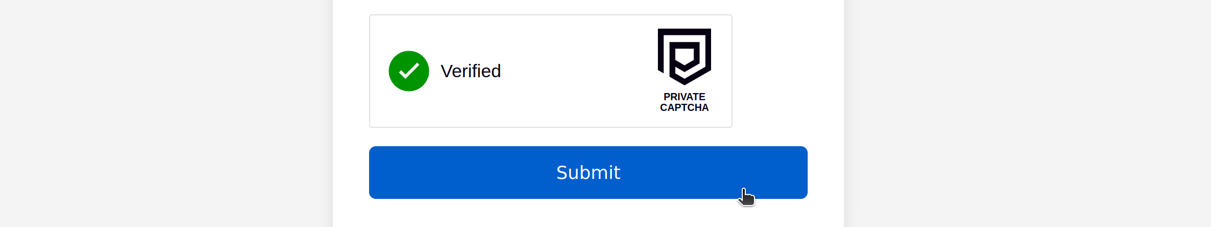 Submit enabled